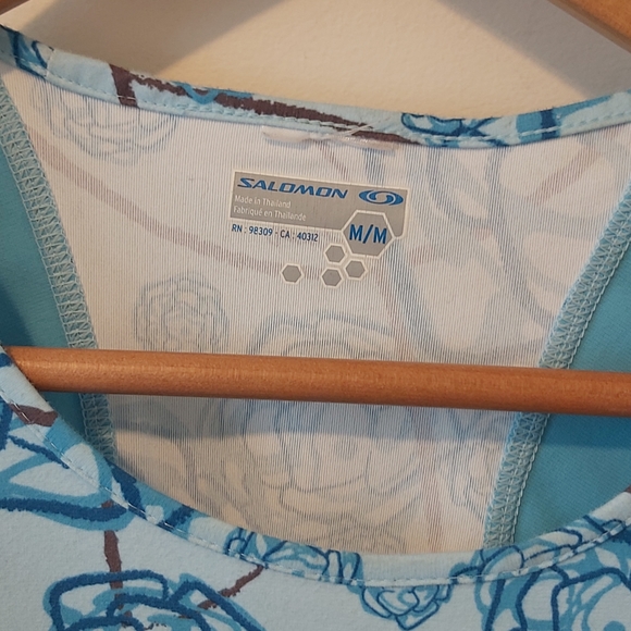 SALOMON | Women's Tank Top Blue Size Medium - Picture 2 of 8